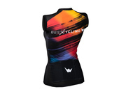 Maillot de ciclismo indoor sin mangas "Good vibes" 